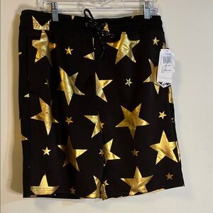 Drill Gold Star Patterned Men's Shorts
